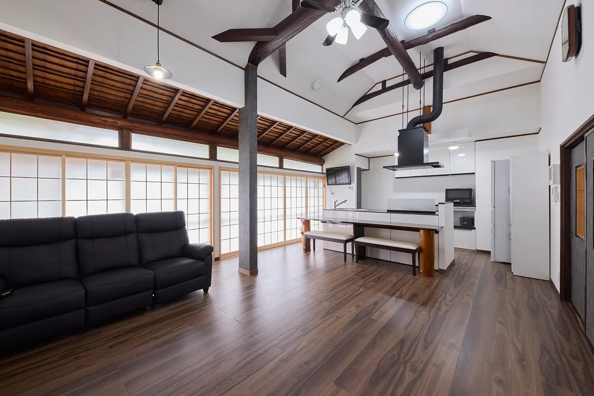 岩木建築の施工風景